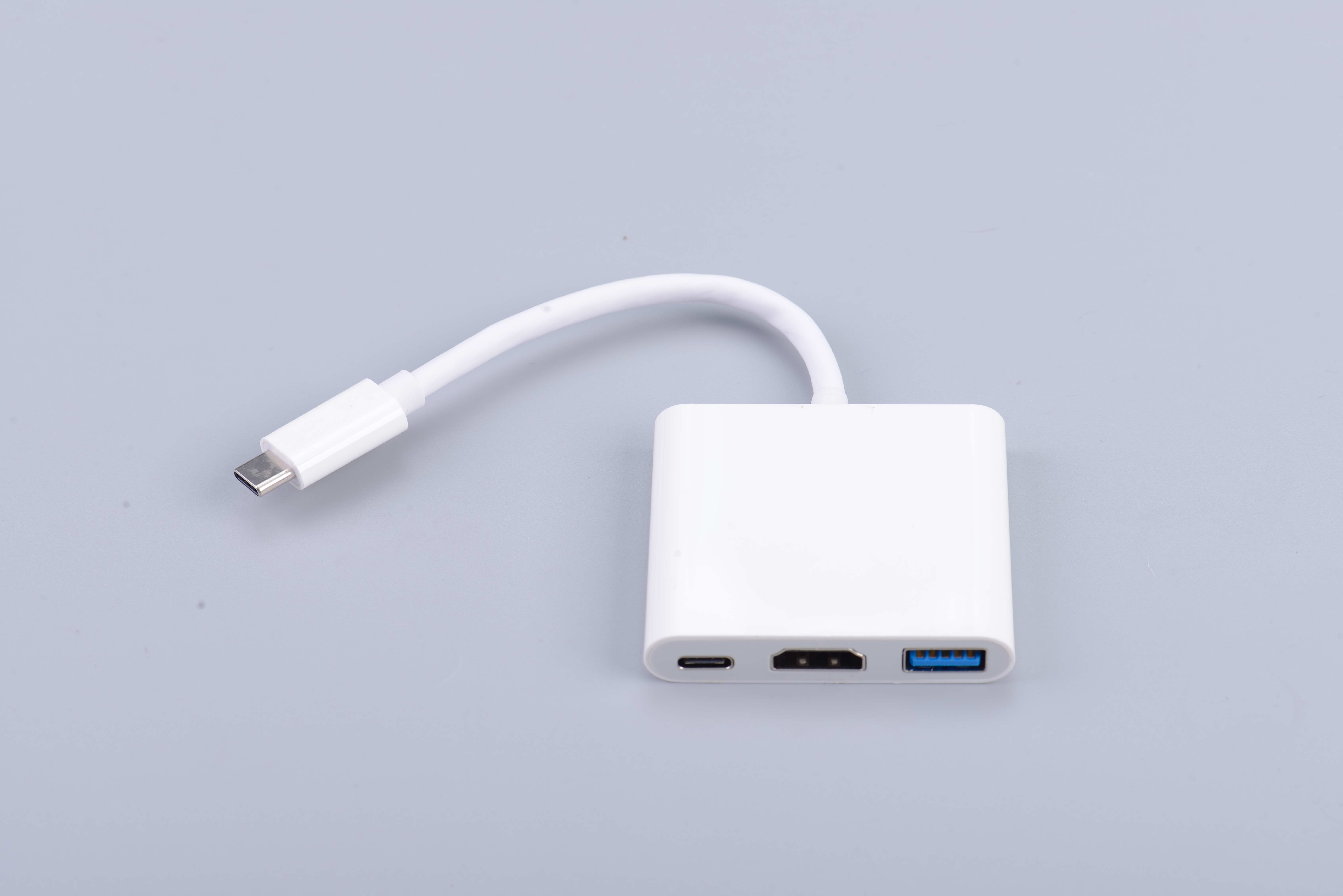 3 in 1 USB Type C USB-C to USB3.0 PD HD multi hub