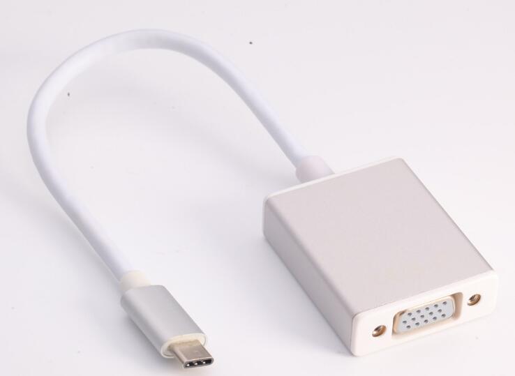 USB3.1 Type C to VGA Adapter Full HD 1080P Male To VGA Female Video Transfer Converter