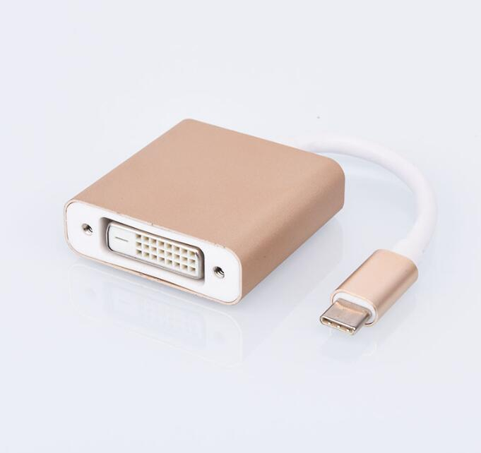 Factory Price Plastic Shell Type C USB C USB 3.1 To DVI Adapter Hub