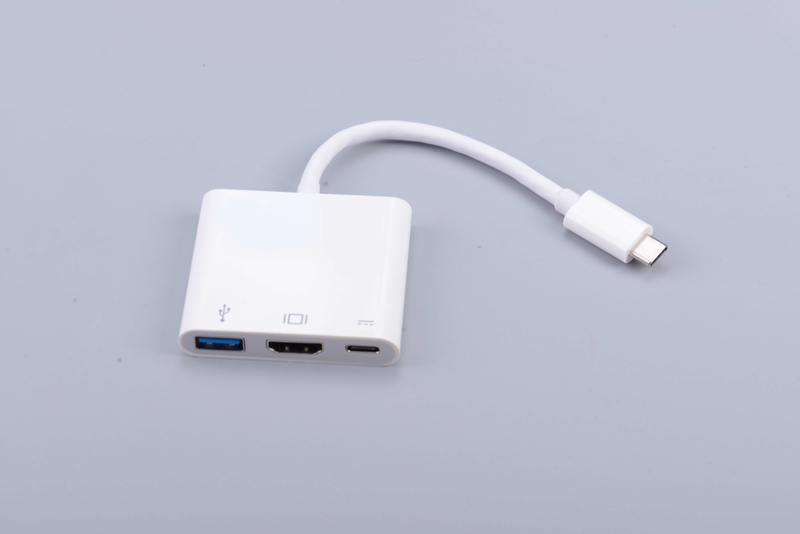 Type C HUB to HDMI 4K Multi Port USB USB C Adapter 3 in 1 with USB 3.0