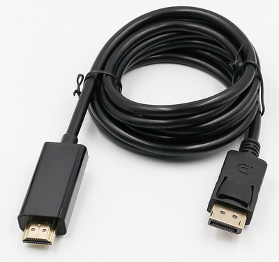 1.8M Gold Plated Displayport Male To Hdmi Male Cable 4K DP To Hdmi Cable Support Oem Service 