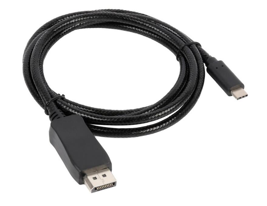 Nylon Braided Type C USB 3.1 Thunderbolt 3 to DP 1.3 Adapter USB C to DisplayPort Cable 4K 60Hz 