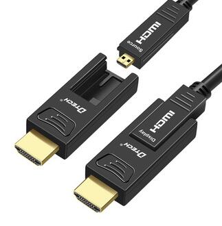 1080p high speed lossless transmission active optical fiber 4k 3d aoc hdmi cable 100m 