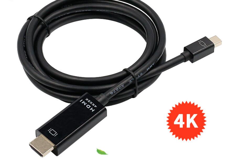 DP To HDMI Cable Gold Plated DP1.2 DisplayPort To HDMI Adapter Cable,4K X 2K & 3D Audio/Video Converter 